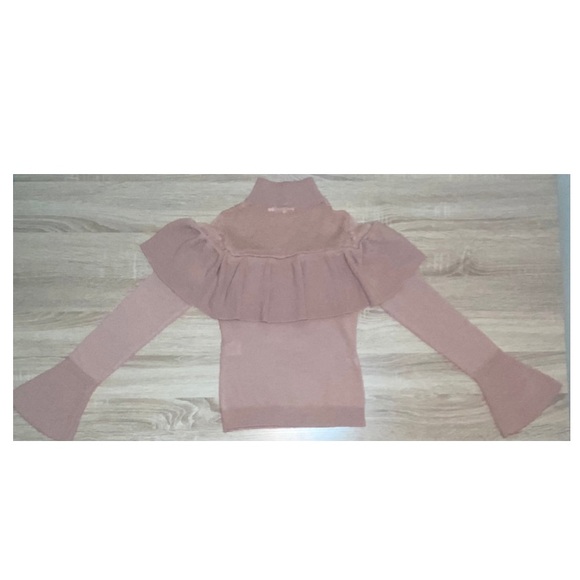 Turtle Neck Bell Sleeve Top - Picture 3 of 4